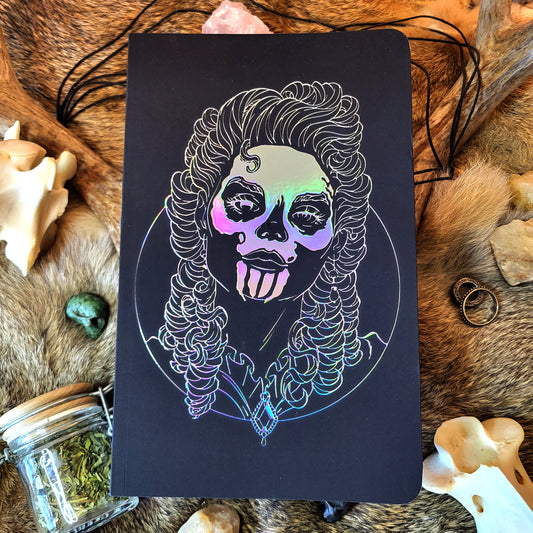 Glam Reaper Iridescent Foil Stamped Lay Flat Journal/Sketchbook