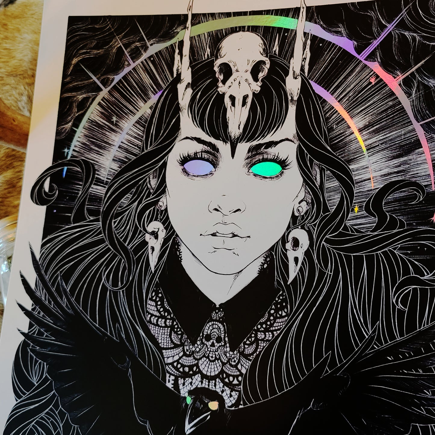 The Morrigan 🖤 Iridescent Foil Print 🖤