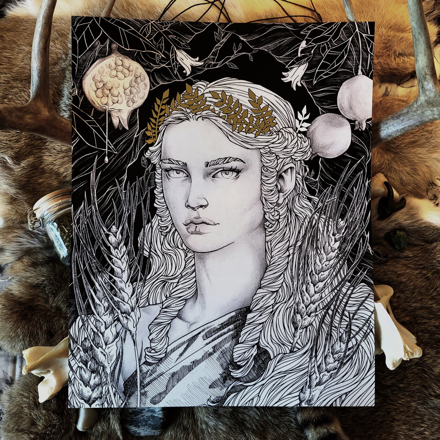 Persephone π€ Gold Foil Print π€