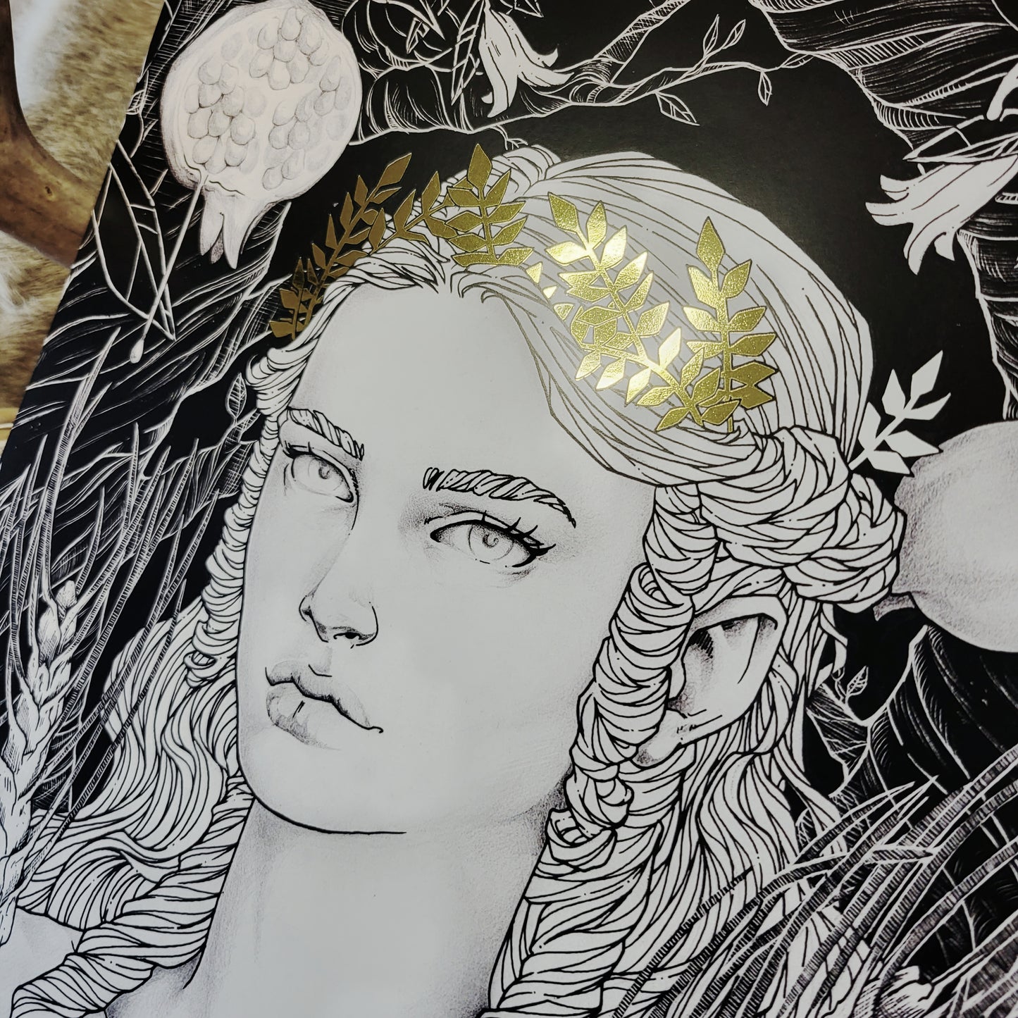 Persephone 🖤 Gold Foil Print 🖤