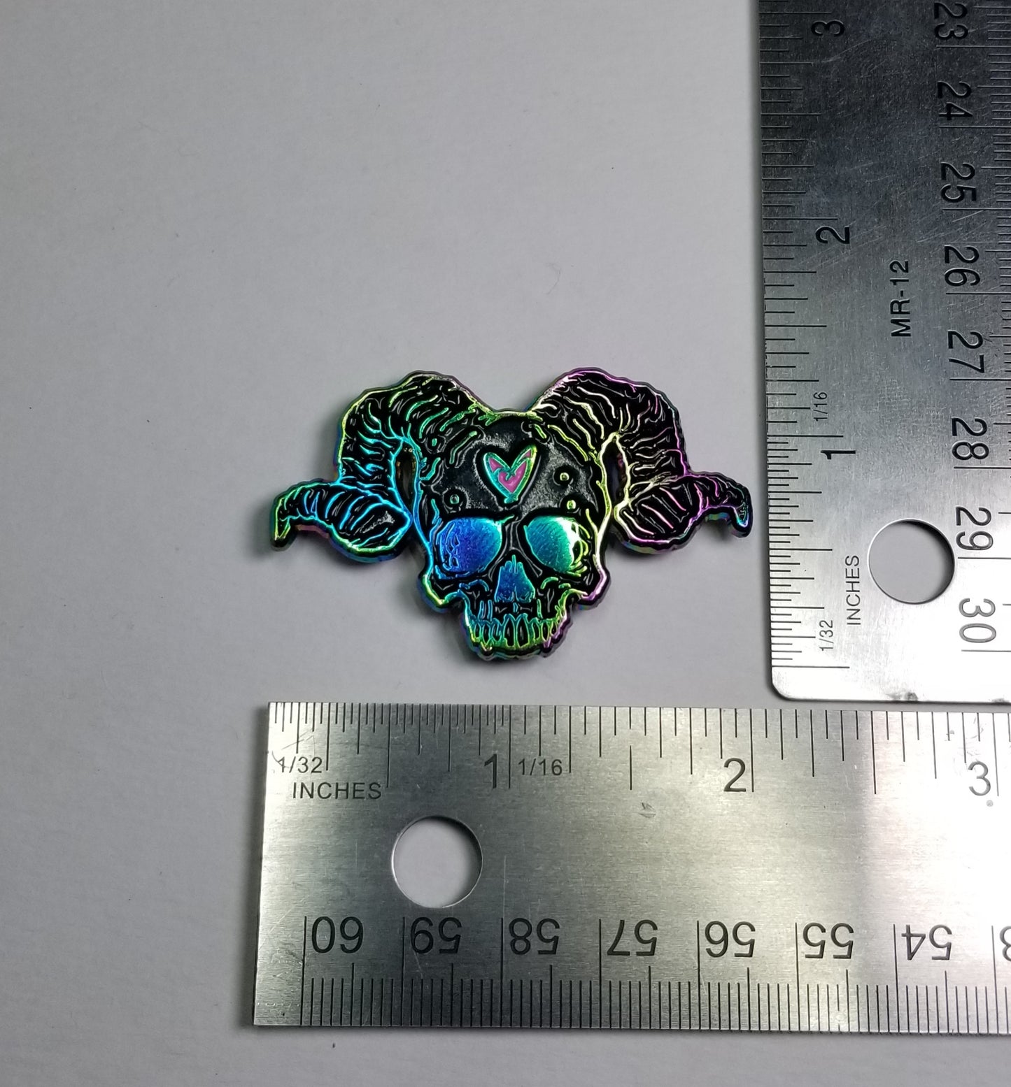 Horned Skull Anodized ♥ Enamel Pin ♥