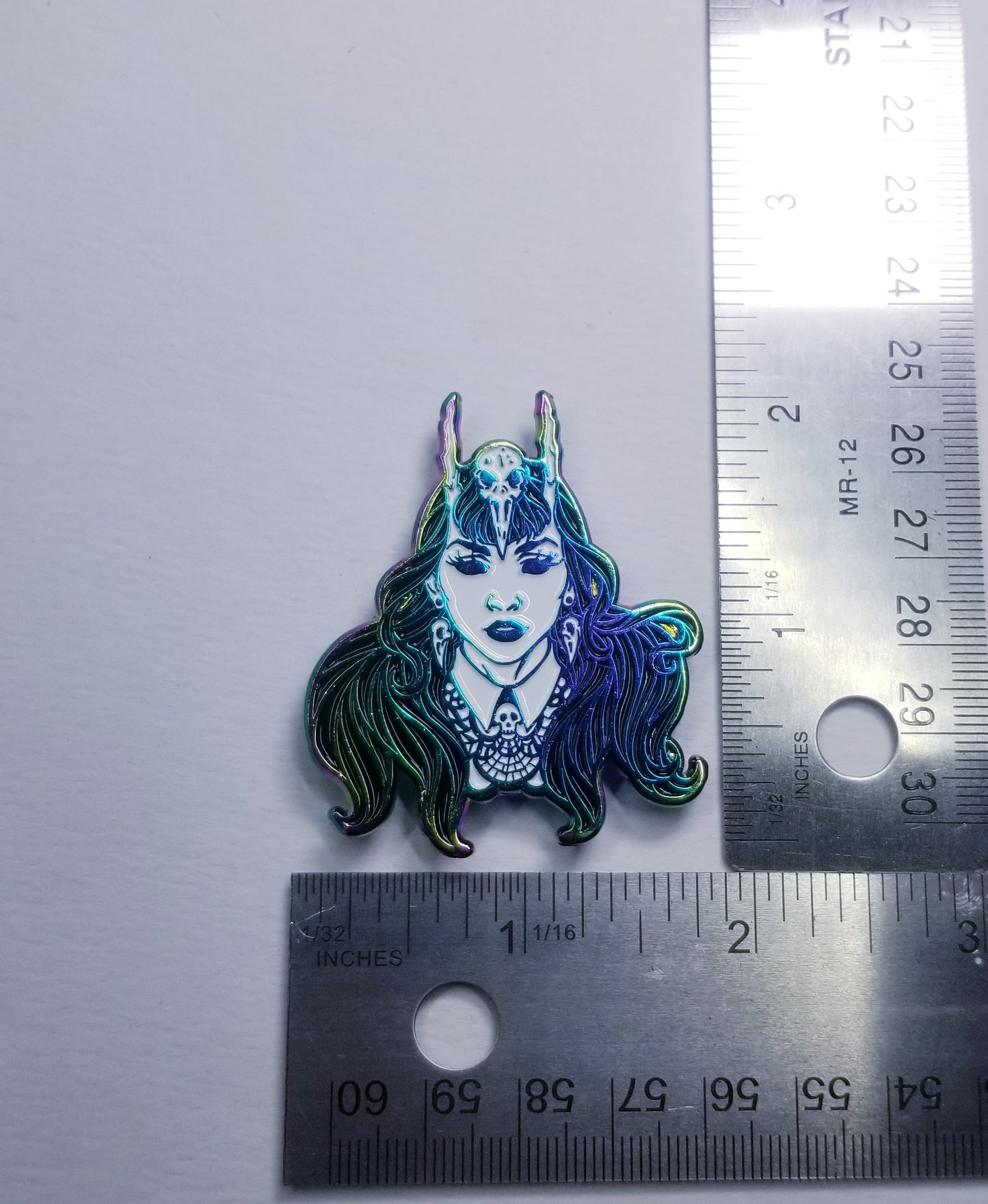 The Morrigan Anodized Enamel Pin