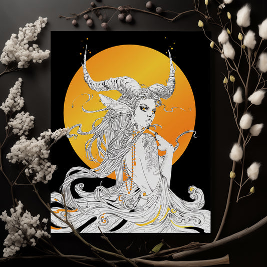 Illusion 🖤 Gold Foil Print 🖤
